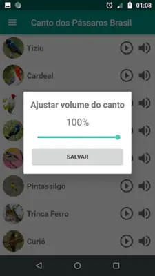 Canto dos Pássaros Brasil android App screenshot 1